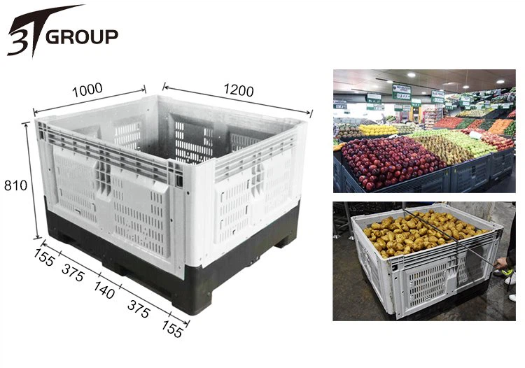 Heavy Duty Vented Fruit Pallet Container factory