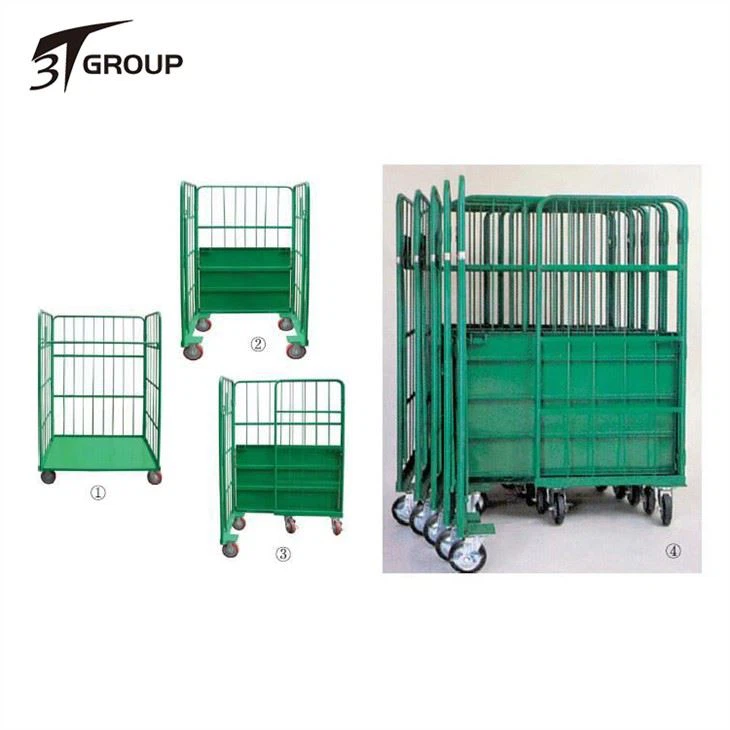 3-Sided Hot Galvanized Roll Container 3-Sided Hot Galvanized Roll Container