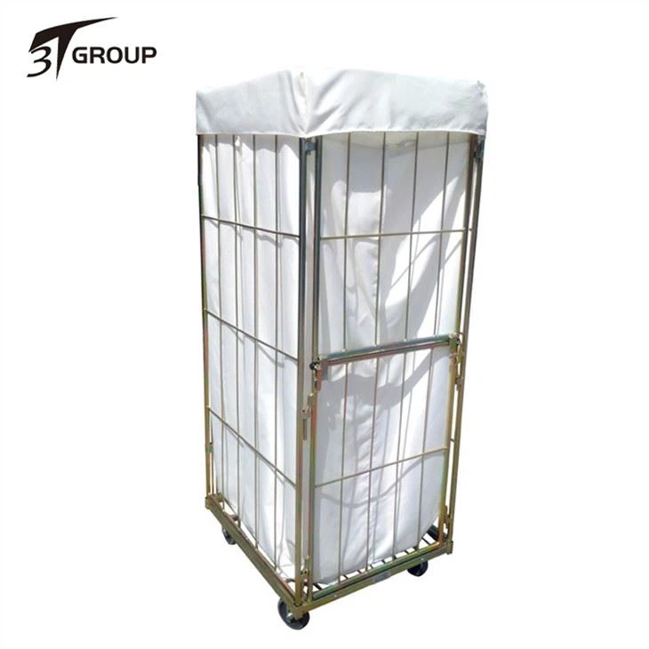 Lồng giặt kim loại có bánh xe